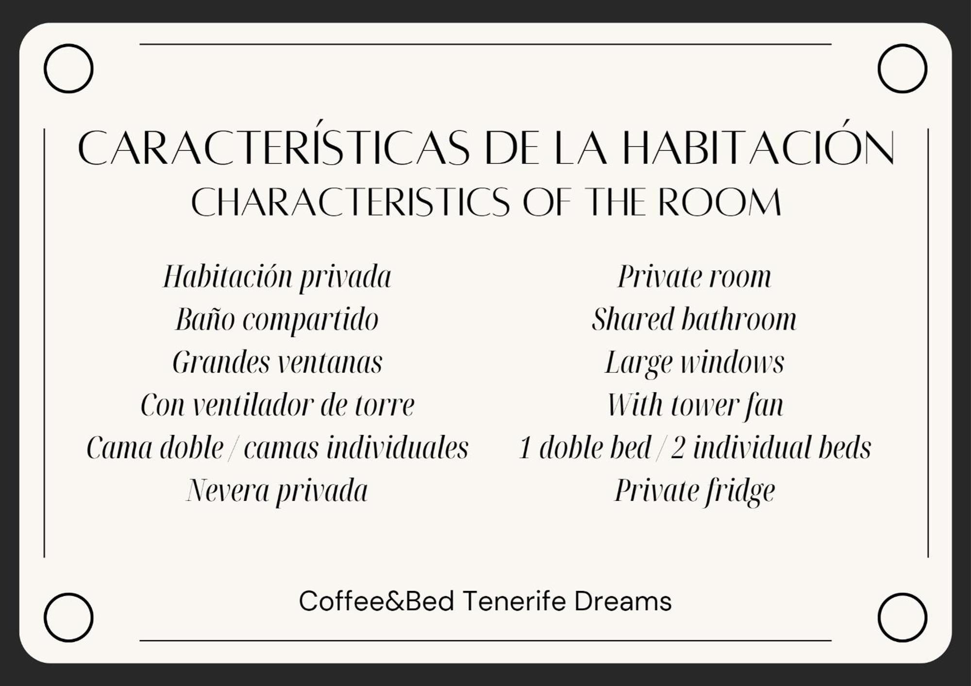 Coffee&Bed Tenerife Dreams Hotell Santa Cruz de Tenerife Rum bild